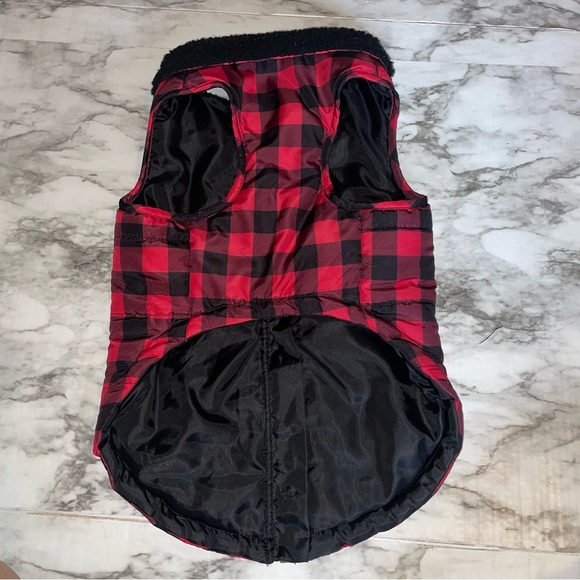 Plaid Puffer Jacket for dogs - Picture 2 of 7